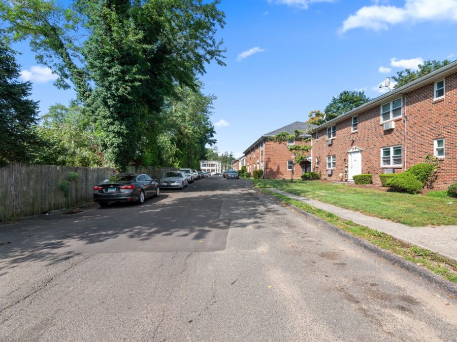 Tree-lined interior drive